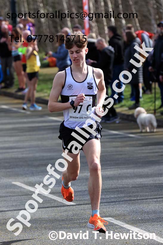 Senior mens 2024 Elswick Harriers Good Friday Relays, Newburn, Newcastle Upon Tyne  Photo: David T. Hewitson/Sports for All Pics